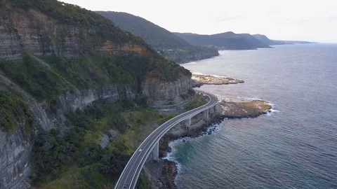Sea Cliff Bridge Stock Footage 76598252