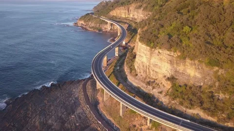 Sea cliff bridge 스톡 동영상 138672613