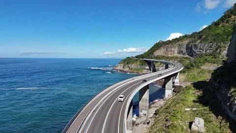 The Sea Cliff Bridge Stock Footage 309252655