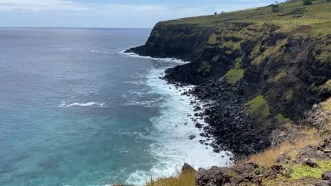Sea cliff in Easter Island 動画素材 342841039