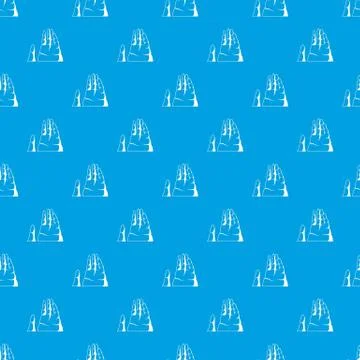 Sea cliff pattern vector seamless blue Illustrazione stock