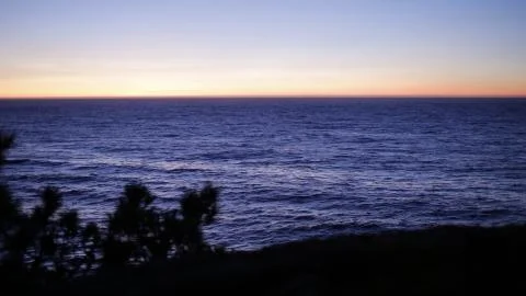 Sea Cliff - Twilight Stock Photos