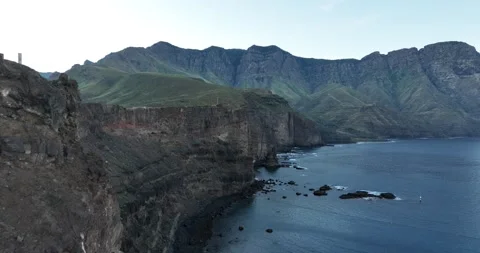 Sea Cliffs of Agaete Stockbeeldmateriaal 235873291