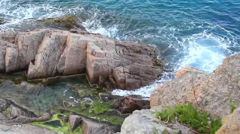 Sea Cliffs. Cliffs of the Costa Brava in Girona, Spain 動画素材 41000691