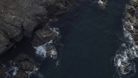 Sea cliffs fields paths 4k ungraded Stock Footage 105963601