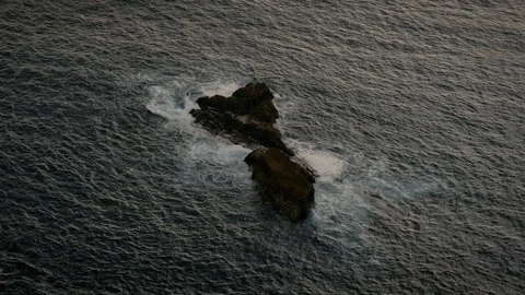 Sea cliffs form above Video stock 113467329