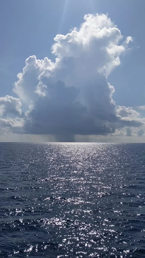 Sea, cloud and sky views in Indonesia Stock Footage 294166717