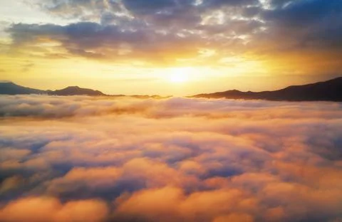 Sea of cloud Foto stock