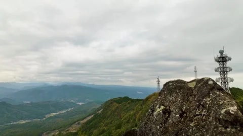 Sea of Clouds and Mountain Peak Timelapse in Japan Stock Footage 336626929