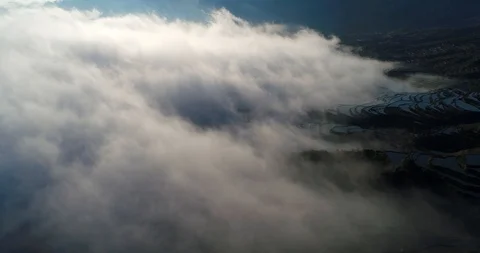 Sea of clouds Stock Footage 92834716