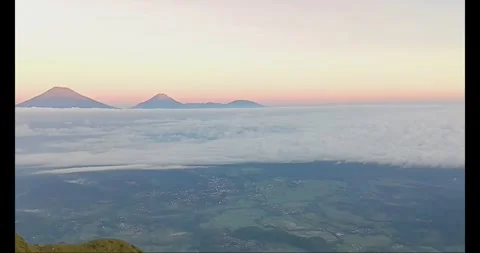 Sea ​​of ​​clouds Stock Footage 287964144