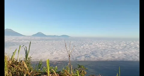 Sea ​​of ​​clouds Stock Footage 287964160