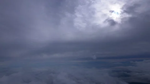 Sea of Clouds from Mount Fuji Video stock 327770107