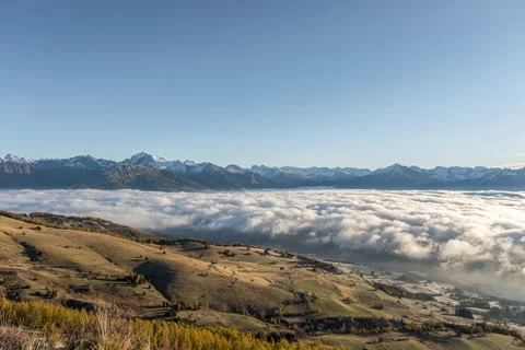 Sea of clouds Mountains 库存影片 171478238