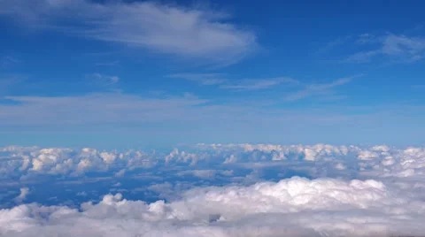 Sea of clouds over mountains, time-lapse. 스톡 동영상 44599258
