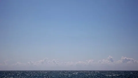 SEA CLOUDS SKY Stock Footage 77119299