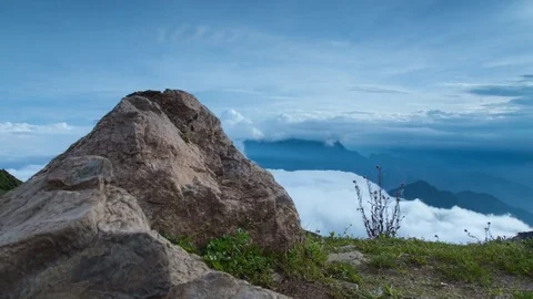 Sea of clouds slide motion Stock Footage 83797966