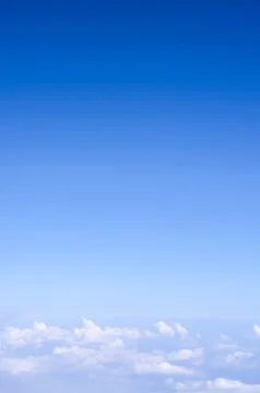 Sea of Clouds view from a plane 스톡 사진