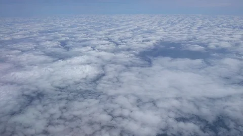 Sea of clouds, viewed from airplane Video stock 76438188