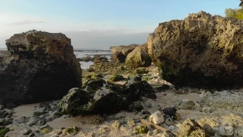 Sea coast bali6 Stock Footage 96306904