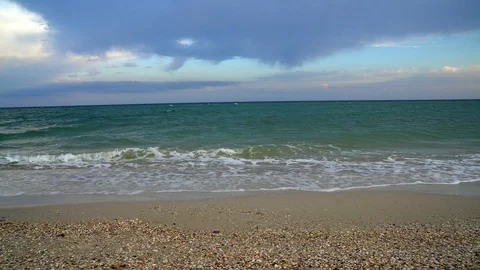 Sea coast in the evening Video stock 120254828