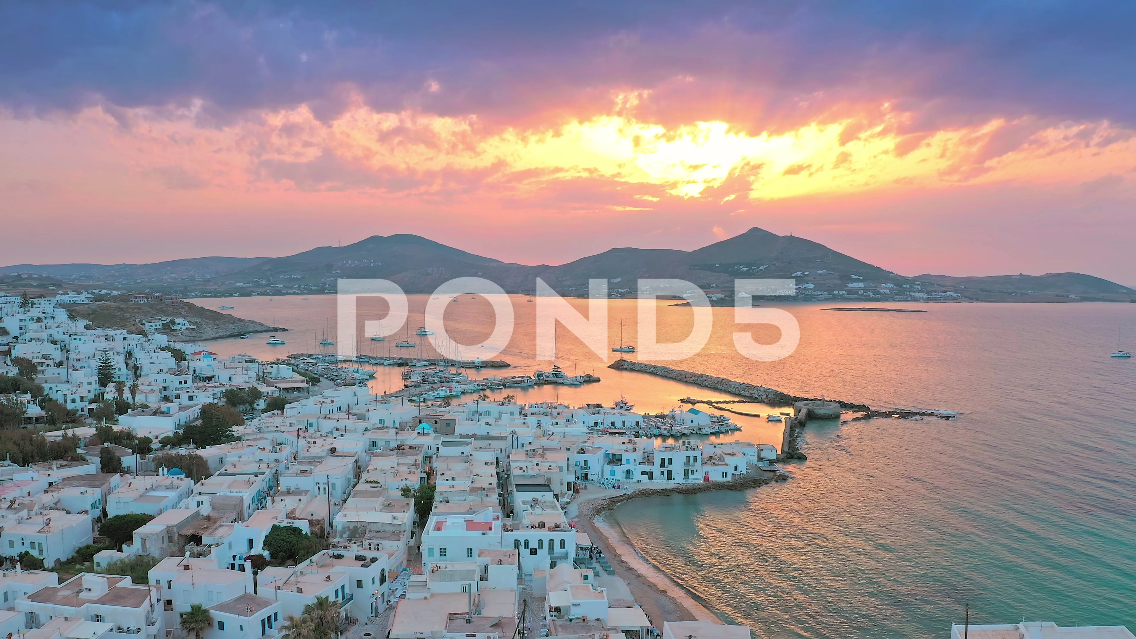 Sea Coast Of Greek Island Paros In the Mediterranean Sea Of Aegea