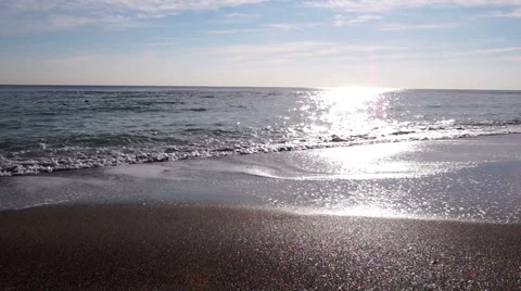 Sea ​​Coast with Waves Stock Footage 46507989