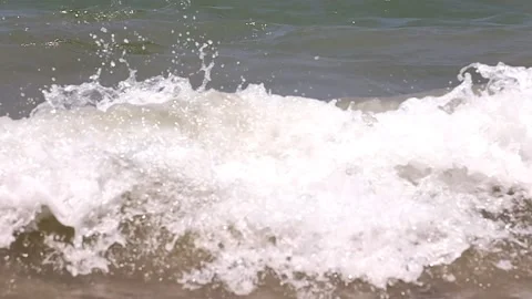 Sea coast waves splashes Stock Footage 237509956
