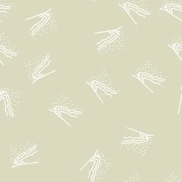 Sea coastline line seamless pattern Stock Illustration