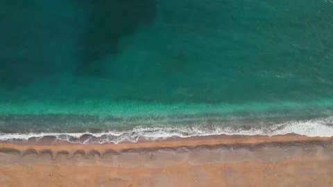 Sea coastline, waves on the beach. Stock Footage 229458247