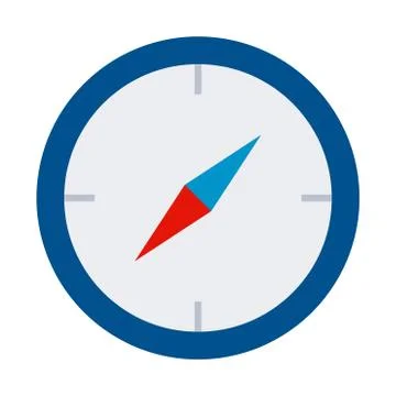 Sea compass vector icon flat isolated Stock Illustration