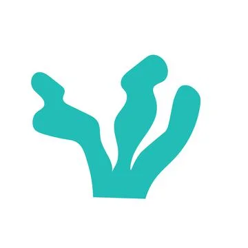 Sea corals, algae on an isolated background. A kind of underwater world. イラスト素材