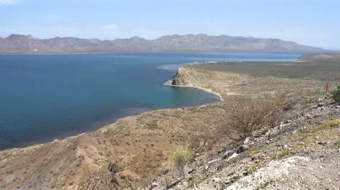 Sea Of Cortez Cliffside Stock Footage 22103878