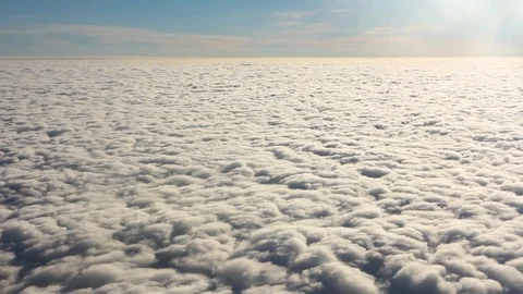 A sea of cotton-like puffy clouds Stock-Footage 120553476