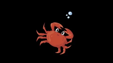 Sea crab animation Stock Footage 280103832