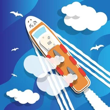 Sea cruise. Stock Illustration