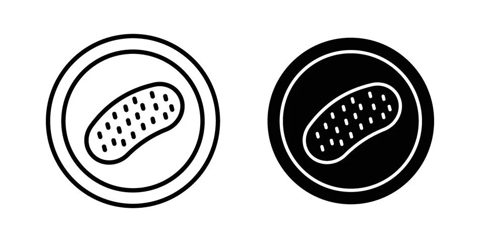 Sea cucumber icon set. Vector EPS 10 Stock Illustration