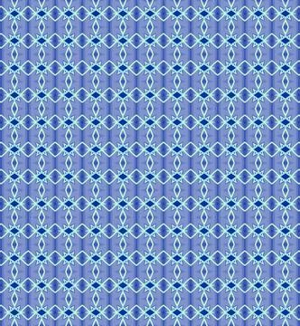 Sea deep reef minimalist continuous stroke-based wallpaper pattern in mint coral イラスト素材