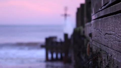 Sea defences Stock Footage 98678559