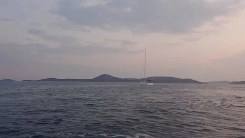 Sea donut panorama view Stock Footage 147078112