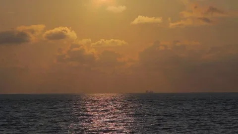 Sea during sunset Time lapse 스톡 동영상 75165516