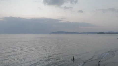 Sea at dusk Stock Footage 303055050