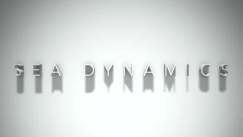Sea dynamics 3D title animation with shadows on a white background 스톡 동영상 297857838
