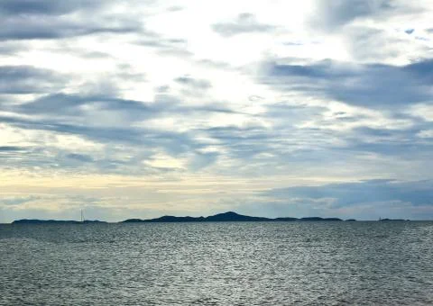 Sea at evening Stock Photos