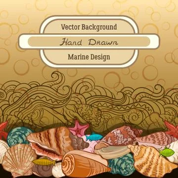 Sea Exotic Pattern Stock Illustration