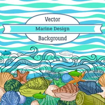 Sea Exotic Pattern Stock Illustration