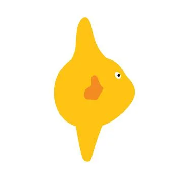 Sea fish on an isolated background. Moonfish. A variety of popular colored fi Stock Illustration