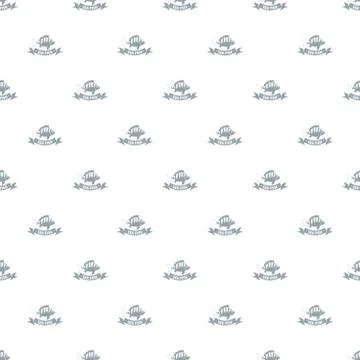 Sea fish pattern seamless Illustrazione stock