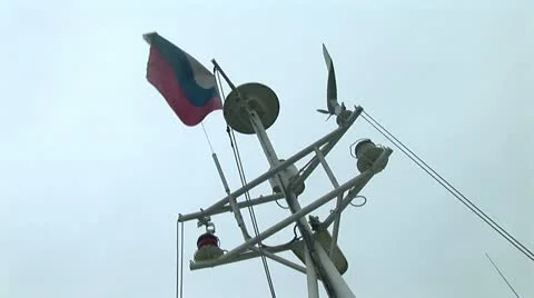 Sea flag Stock Footage 12515355