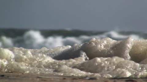 Sea foam 스톡 동영상 11837935